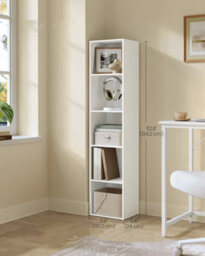 Ledrem Bookcase, 5-Tier Open Storage Shelf, Freestanding Shelving Unit - thumbnail 1