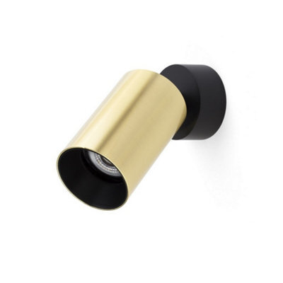 Luminosa Lighting Luminosa Stan Satin Gold Projector Single Spotlight - image 1