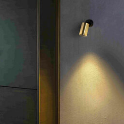 Luminosa Lighting Luminosa Stan Satin Gold Projector Single Spotlight - thumbnail 2