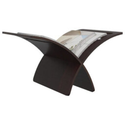 Berkfield Wooden Magazine Rack Floor Standing Brown - thumbnail 5