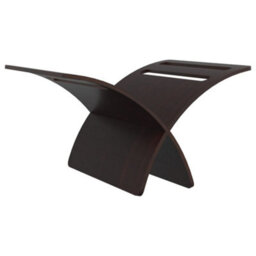 Berkfield Wooden Magazine Rack Floor Standing Brown - thumbnail 7