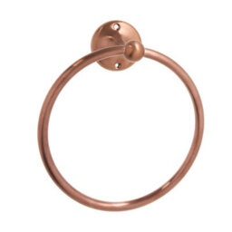 Homestylestore Copper Bathroom Accessory Set With Towel Ring, Robe Hook, Towel Rail And Toilet Roll Holder - thumbnail 4