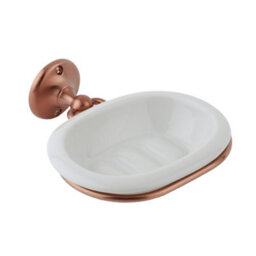 Homestylestore Copper Bathroom Accessory Set With Towel Ring, Robe Hook, Towel Rail And Toilet Roll Holder - thumbnail 3
