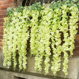Living And Home Set Of 12 Green Artificial Hanging Flowers Simulation Wisteria Flowers Wedding Decor - thumbnail 2