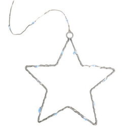 Samuel Alexander 1.2M Battery Operated Christmas Star Curtain Lights With 140 White Leds - thumbnail 7