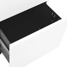 Berkfield Mobile File Cabinet White 39X45X67 Cm Steel - thumbnail 7