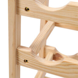 Thehotsale 16 Bottle Bamboo Wooden Wine Rack 4-Tier Freestanding Wine Storage Holder - thumbnail 6