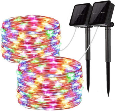 Waterproof Solar Powered Fairy String Light In Multicolored 20 Meters 200 Led - image 1
