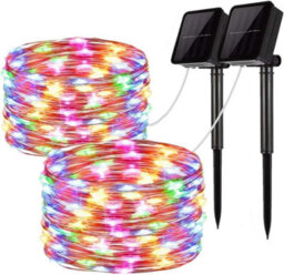 Waterproof Solar Powered Fairy String Light In Multicolored 20 Meters 200 Led - thumbnail 1