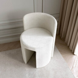 CARME Home Lara White Dressing Table With Elsie Led Mirror (White Base) & Lottie Bouclé Stool - thumbnail 8