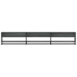 Berkfield Tv Cabinet Grey Sonoma 270X40X46 Cm Engineered Wood - thumbnail 4