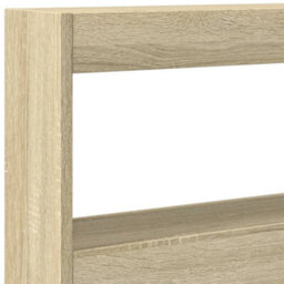 Berkfield Headboard Cabinet With Led Sonoma Oak 200X17X102 Cm - thumbnail 9