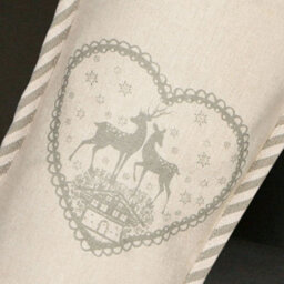 Dibor Grey Piped Chambray Xmas Gift Decoration Christmas Stocking For Kids - thumbnail 5