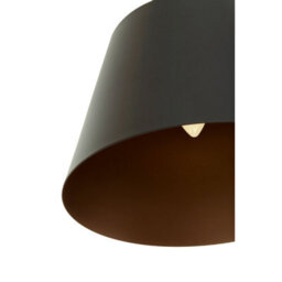 Orsina Matte Black Ceiling Pendant, Dome Suspension Light With Adjustable Cord, Lightweight Iron Hanging Lamp - thumbnail 5