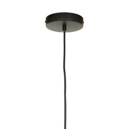Orsina Matte Black Ceiling Pendant, Dome Suspension Light With Adjustable Cord, Lightweight Iron Hanging Lamp - thumbnail 3