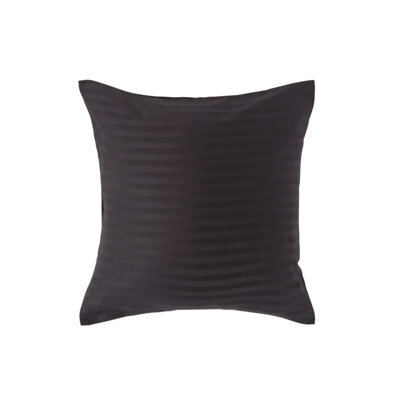 Homescapes Black Continental Egyptian Cotton Pillowcase 330 Tc, 40 X 40 Cm - image 1
