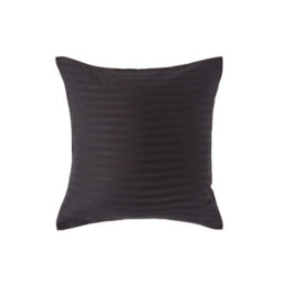 Homescapes Black Continental Egyptian Cotton Pillowcase 330 Tc, 40 X 40 Cm