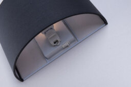 Harper Living 1Xe27/es Wall Wash Light With Switch, Semi-Circle Grey Fabric Shade, Suitable For Led Upgrade - thumbnail 6