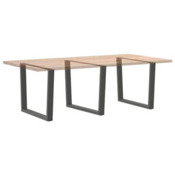 Berkfield Dining Table Legs V-Shape 3 Pcs Anthracite 100X(72-73.3) Cm Steel - thumbnail 8