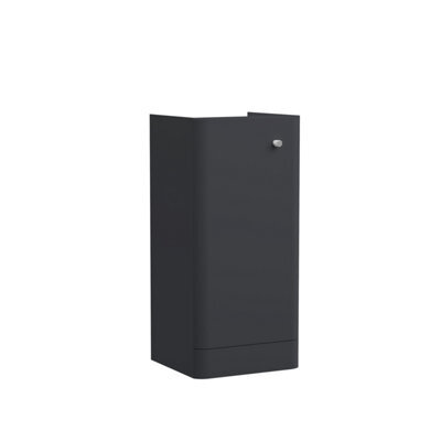 Hudson Reed Components Floor Standing 1 Door Unit, 400mm-Soft Black - image 1