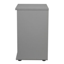 Urbn-Living Urbnliving Height 49Cm 2 Drawer Wooden Bedroom Bedside Cabinet Colour Grey Carcass And Grey Drawers No Handle Nightstand - thumbnail 3