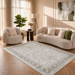 The Rugs Montana Green Traditional Area Rug And Runner Soft Durable Pet Friendly Easy To Clean Living Room Bedroom 4070Grn - thumbnail 6