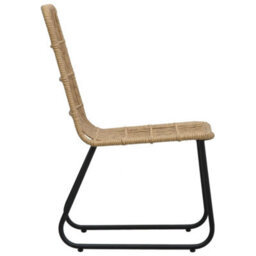 Berkfield Garden Chairs 2 Pcs Poly Rattan Oak - thumbnail 4