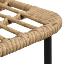 Berkfield Garden Chairs 2 Pcs Poly Rattan Oak - thumbnail 7