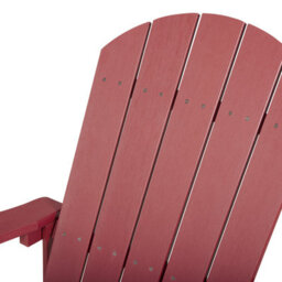 Wyld And Coco Everwood Rocking Chair Red Faux-Wood Slatted Outdoor Rocker, W76 X D94 X H100Cm - thumbnail 5