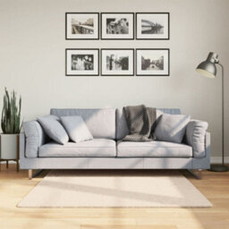 Berkfield Rug Huarte Short Pile Soft And Washable Beige 120X120 Cm - thumbnail 1