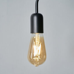 Valuelights Tralles Industrial Matt Black Ceiling Light Fitting - thumbnail 4