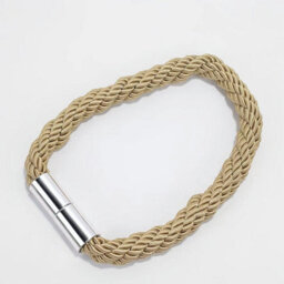 6 Pack Magnetic Curtain Tiebacks Modern Simple Style Drape Tie Backs Convenient Decorative Weave Rope Curtain Holdbacks(Khaki) - thumbnail 2