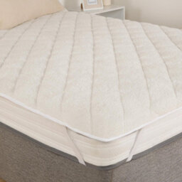 Ohs Teddy Thermal Mattress Topper, Cream - Single - thumbnail 2
