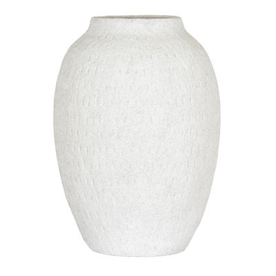 Hill Interiors Ashen Tall Vase White (27Cm X 20Cm X 20Cm) - image 1