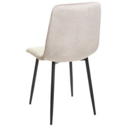 Beliani Set Of 4 Dining Chairs Havre Velvet Beige - thumbnail 6