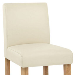 Atlantic Tetbury Bar Stool Cream Leather With Oak Legs - thumbnail 7