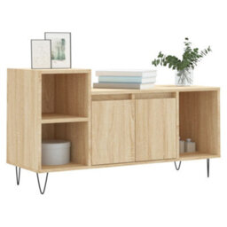 Walplus Tv Cabinet Sonoma Oak 100X35X55 Cm Engineered Wood - thumbnail 3