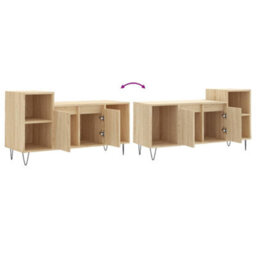 Walplus Tv Cabinet Sonoma Oak 100X35X55 Cm Engineered Wood - thumbnail 9