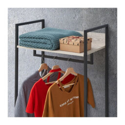 Timber Art Design Zahra Bedroom Open Wardrobe 2 Drawers Ash Oak Furniture Storage Cupboard - thumbnail 5