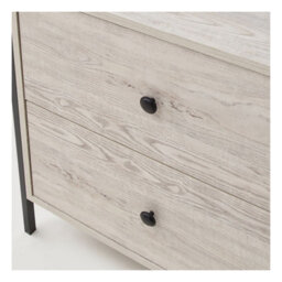 Timber Art Design Zahra Bedroom Open Wardrobe 2 Drawers Ash Oak Furniture Storage Cupboard - thumbnail 3