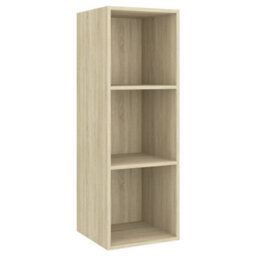 Berkfield 3 Piece Tv Cabinet Set Sonoma Oak Engineered Wood - thumbnail 5