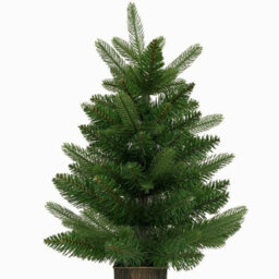 CLEFFNS Tabletop Small Christmas Tree 45Cm Unlit Christmas Tree With Base For Christmas Table Center Piece Beautiful Miniature Pine - thumbnail 9