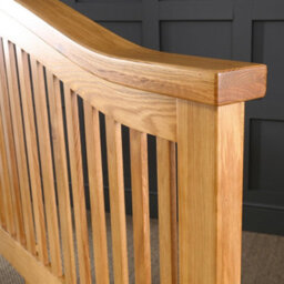 The Furniture Market Cheshire Solid Oak 6Ft Super King Size Bed With Arch Rail Frame - thumbnail 5