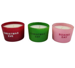 Pan Aroma Christmas Candle Set Christmas Eve Christmas Day Boxing Day Scented Candles 23H - thumbnail 3
