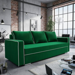 Beno Sofa Bed With Storage And Adjustable Headrests Modern Comfort For Your Living Room Green