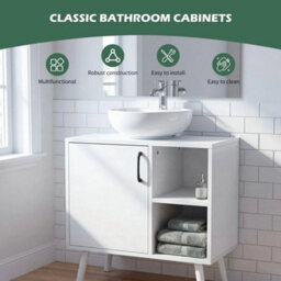 Under Sink Cabinet Bathroom Basin Unit Cupboard Storage Furniture & Shelf - thumbnail 6