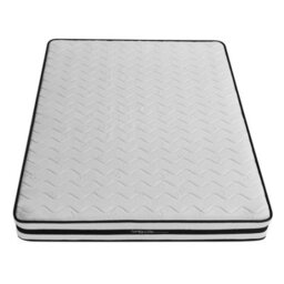 Home Source Orion Bonnell Coil System White Quilted 5Ft Small Double Mattress Medium Firm - thumbnail 3