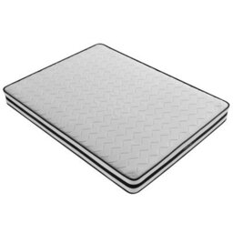 Home Source Orion Bonnell Coil System White Quilted 5Ft Small Double Mattress Medium Firm - thumbnail 2