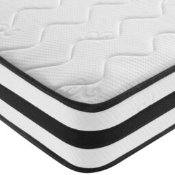 Home Source Orion Bonnell Coil System White Quilted 5Ft Small Double Mattress Medium Firm - thumbnail 5