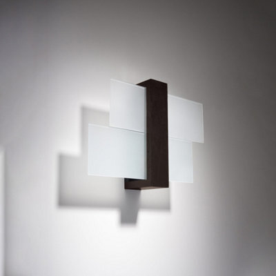 Luminosa Lighting Luminosa Feniks 1 Light Flush Wall Light Black, E27 - image 1
